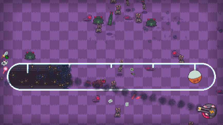The end of a run in Dustpocalypse, filling up the Battle Bar to unlock new cosmetics and passives! The end of a run in Dustpocalypse, filling up the Battle Bar to unlock new cosmetics and passives!